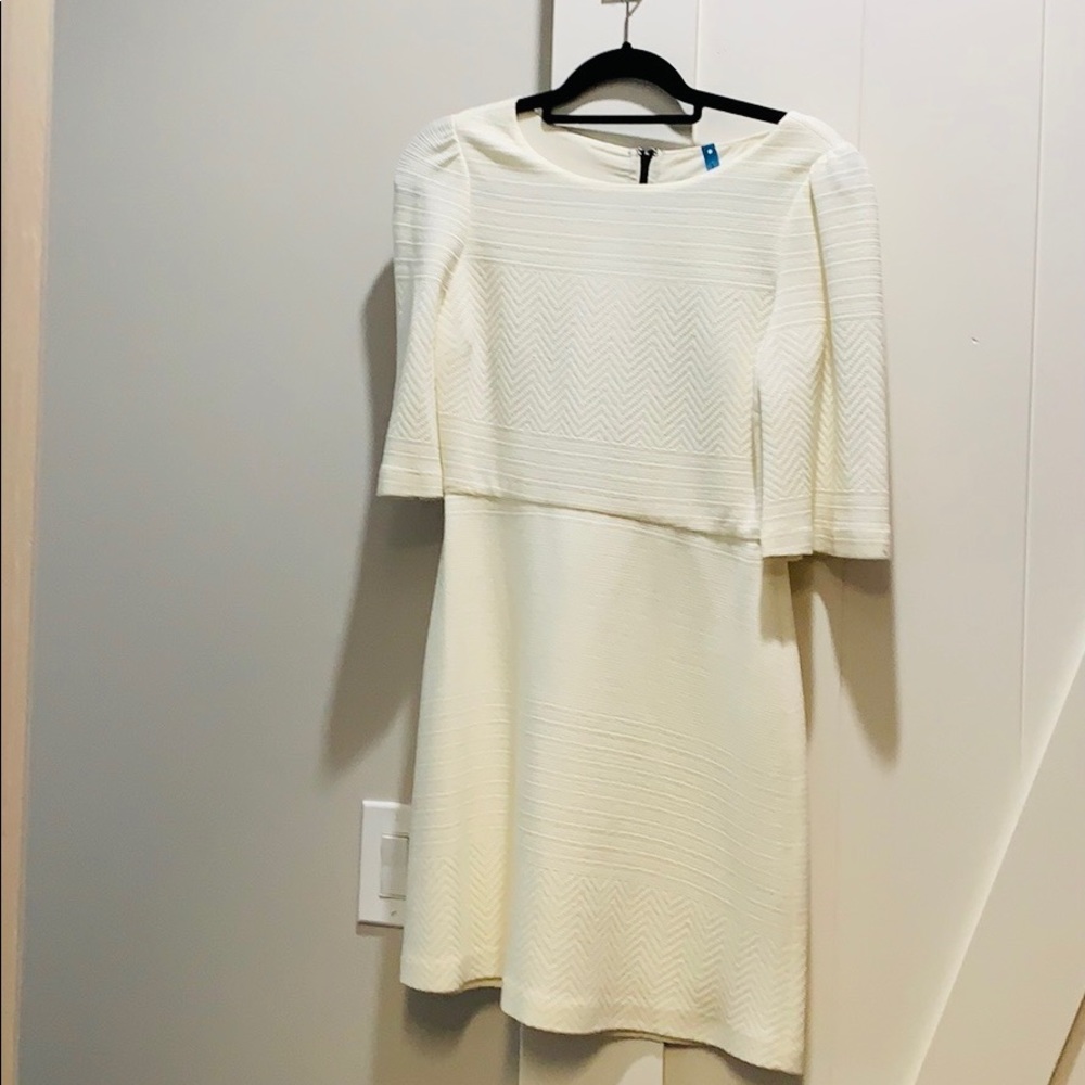 Alice + Olivia Shift Dress off white, size 8
